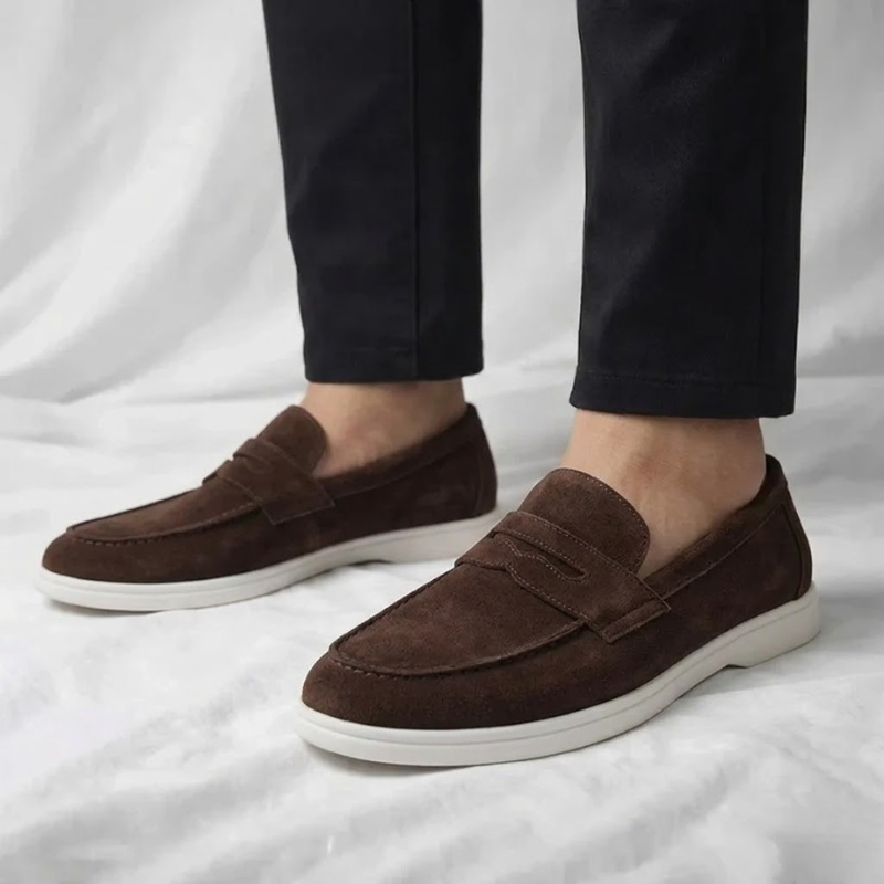 Mocasines de Ante de Estilo Italiano
