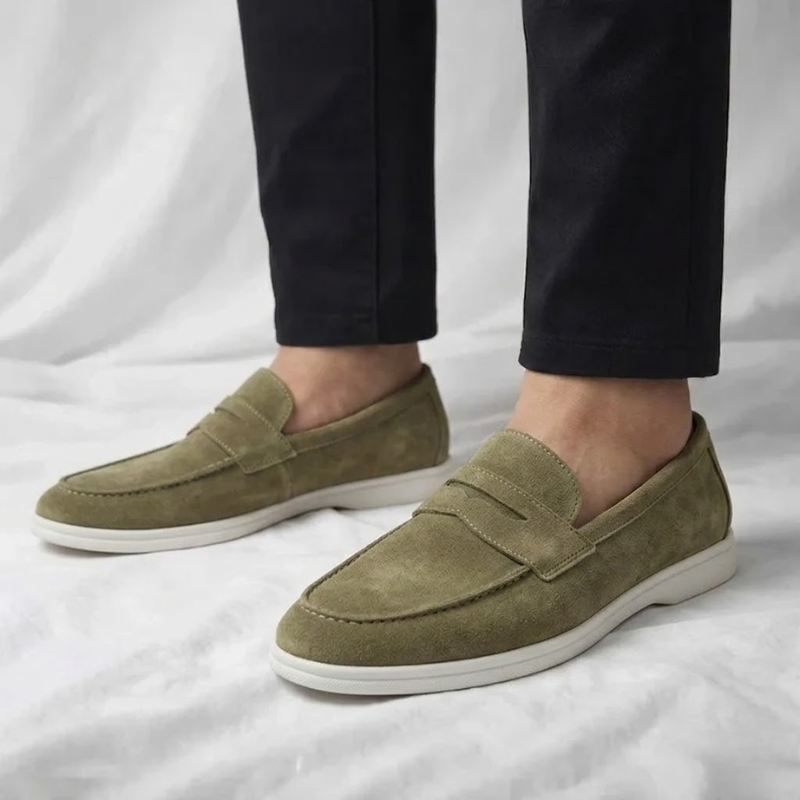 Mocasines de Ante de Estilo Italiano