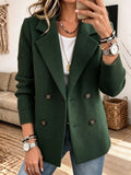 Blazer Elegante con Mangas de Punto