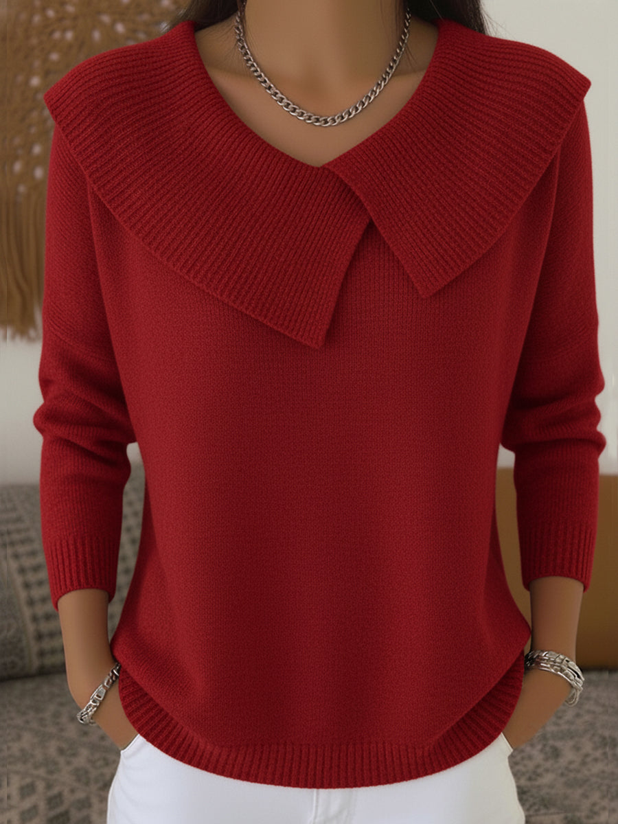 Jersey Cálido con Cuello Amplio