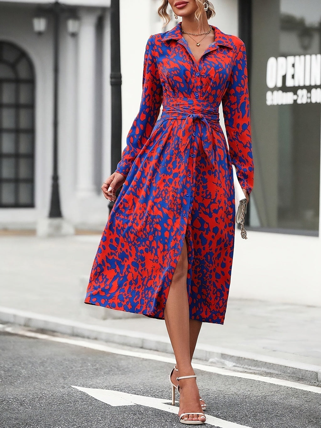 Vestido Camisero Geométrico
