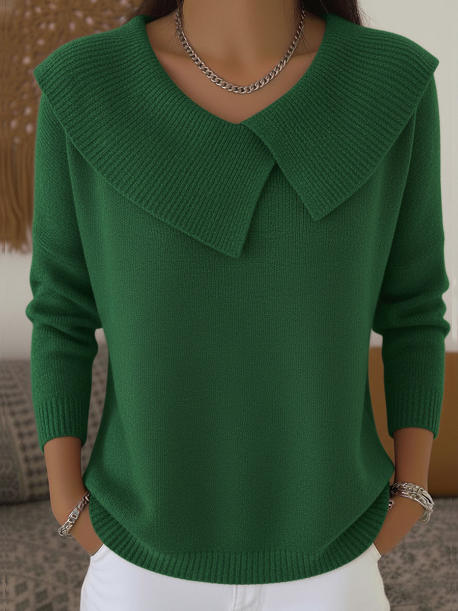 Jersey Cálido con Cuello Amplio