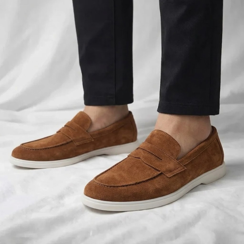 Mocasines de Ante de Estilo Italiano