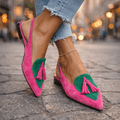 Sandalias Planas con Tiras y Borlas