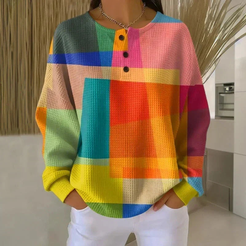 Jersey Clásico de Punto Waffle de Doble Capa