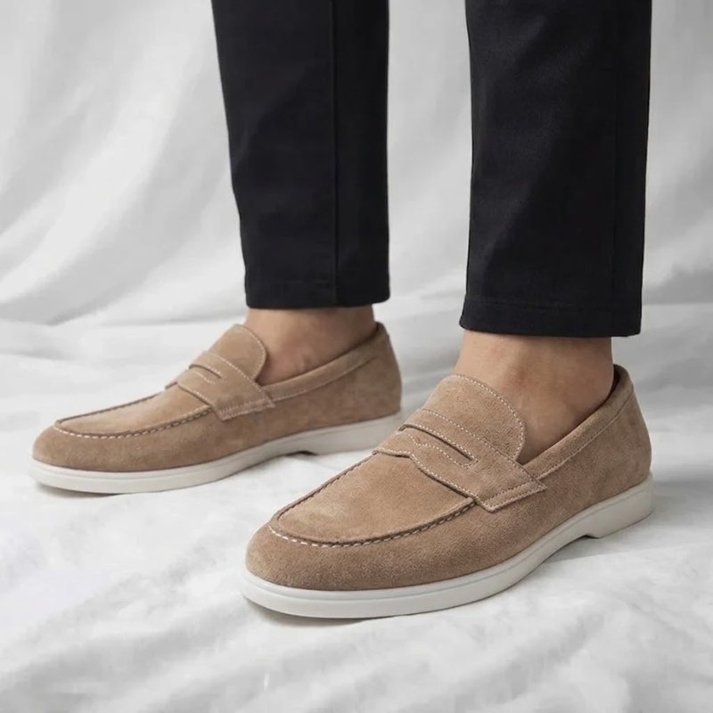 Mocasines de Ante de Estilo Italiano