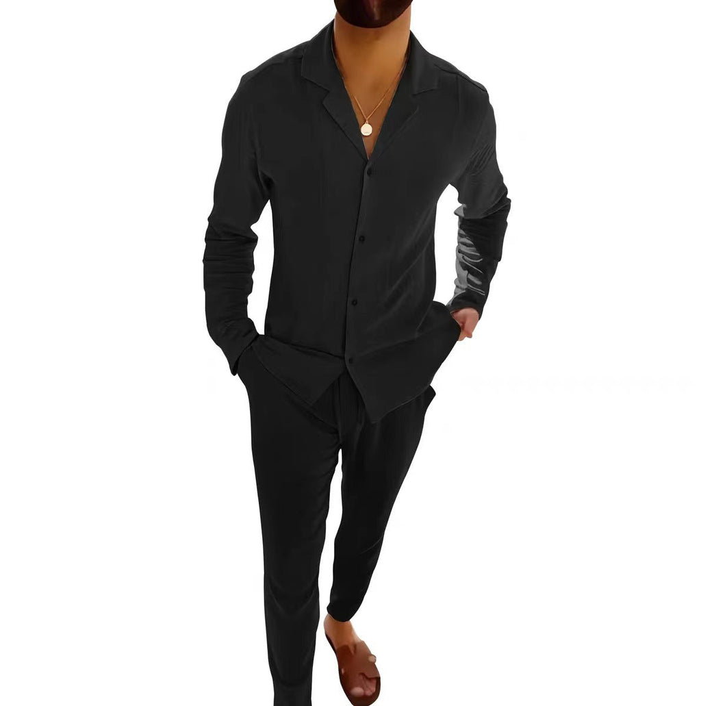 Conjunto de Lino Ligero de Ajuste Informal