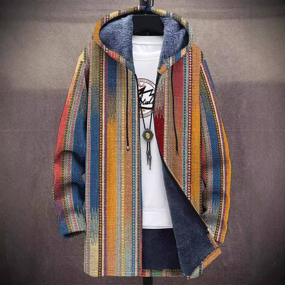 Abrigo Artístico Multicolor Cálido