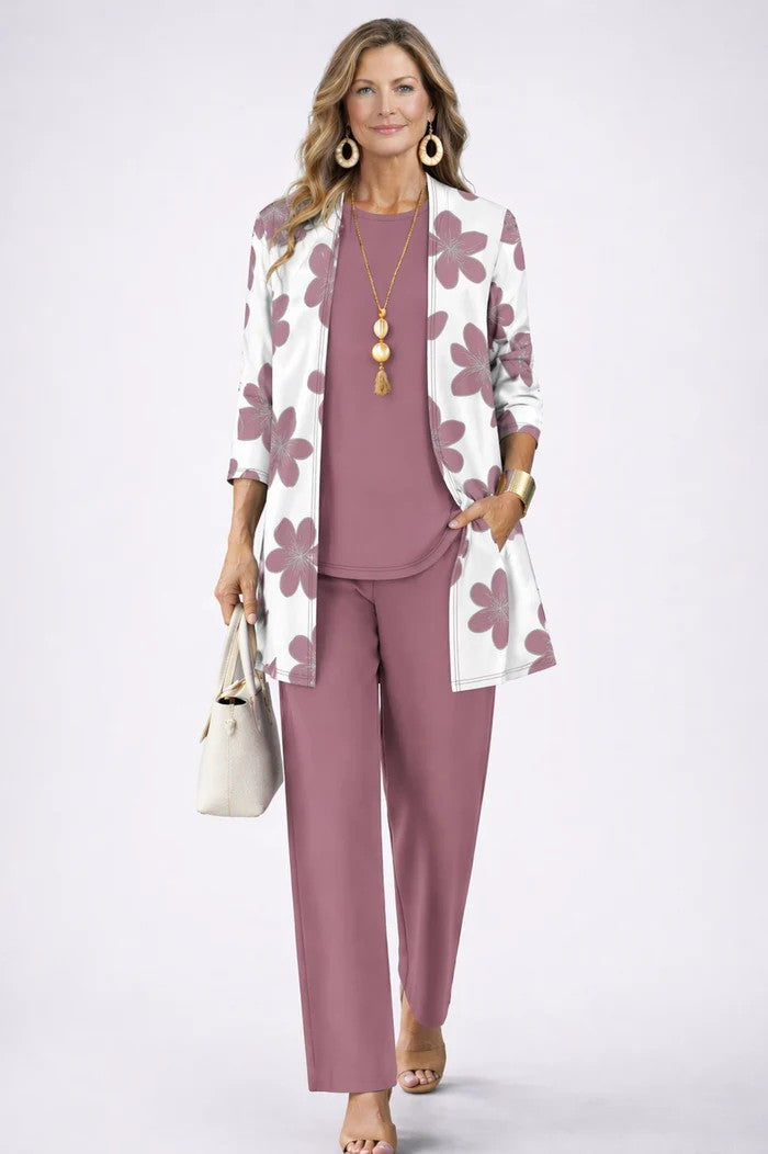 Conjunto Clásico Elegante de Tres Piezas