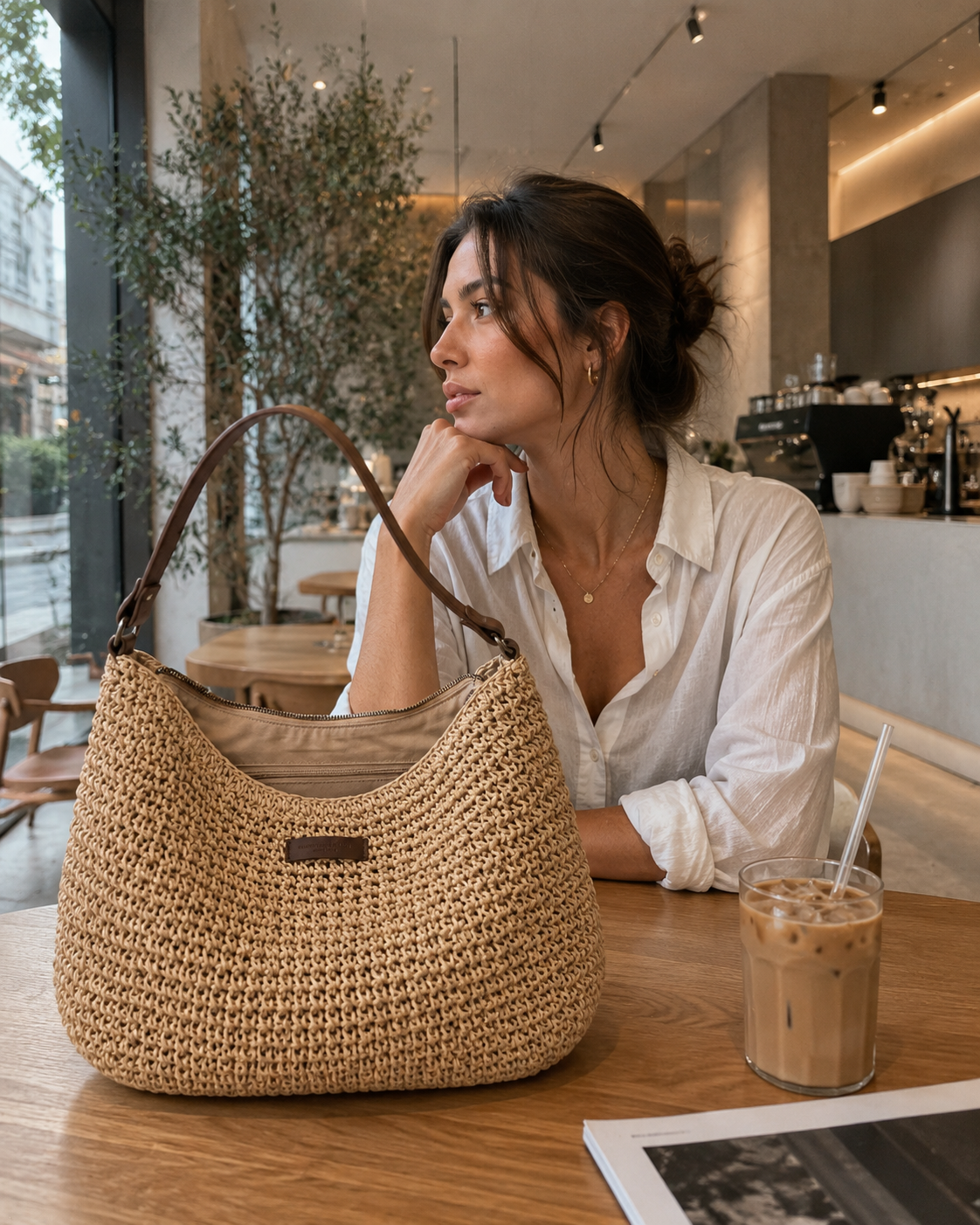 Bolso Trenzado Elegante de Asa Ajustable