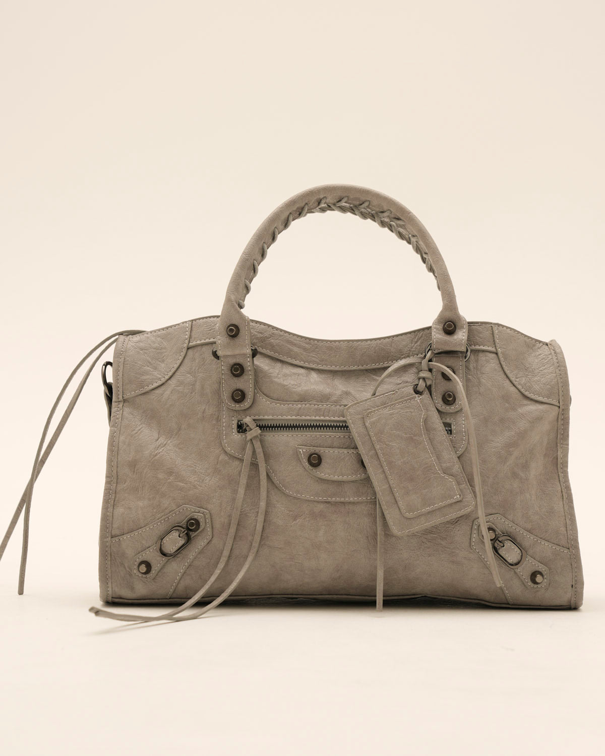 Bolso Grande de Cuero Tipo Carryall