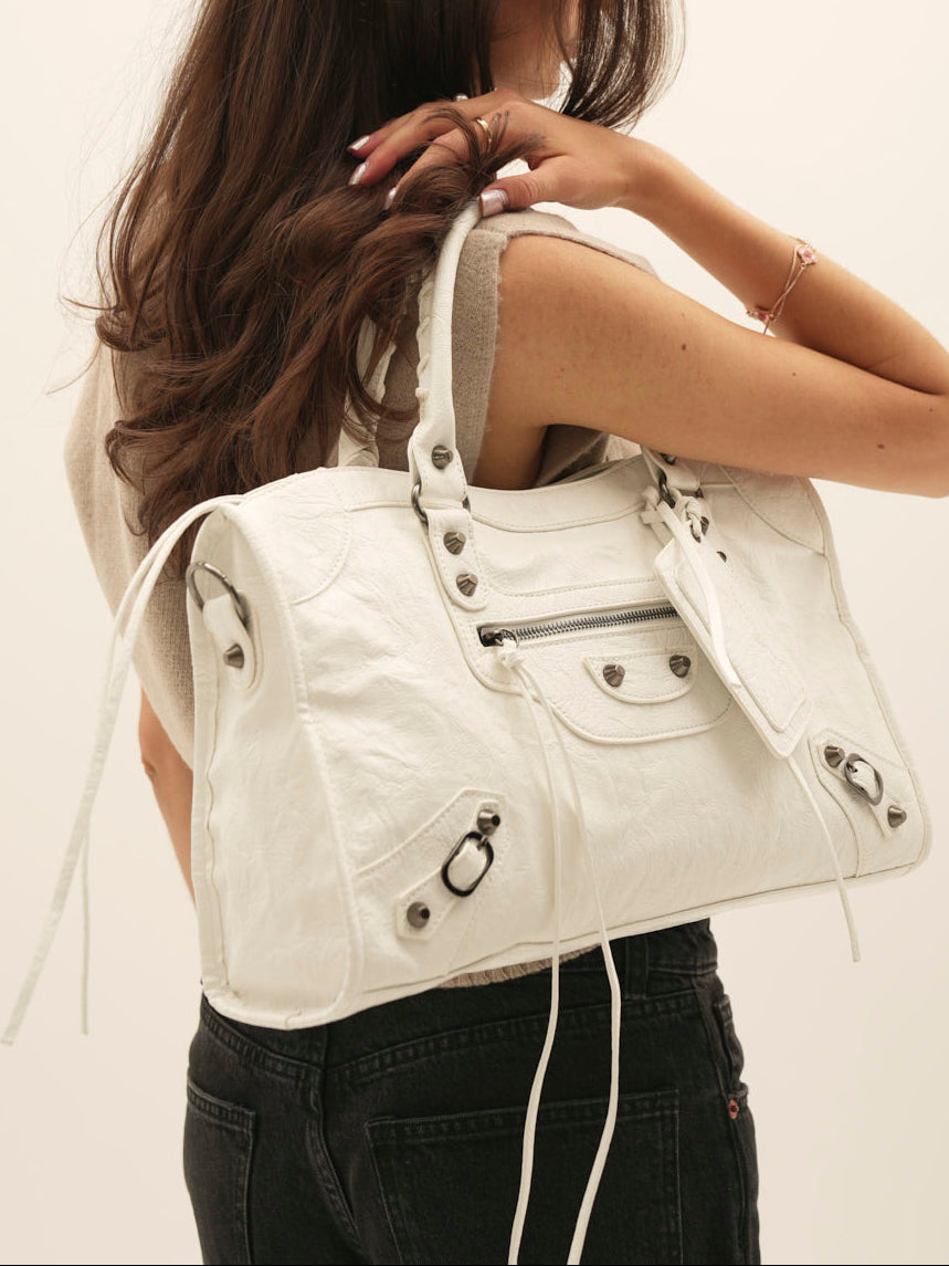 Bolso Grande de Cuero Tipo Carryall