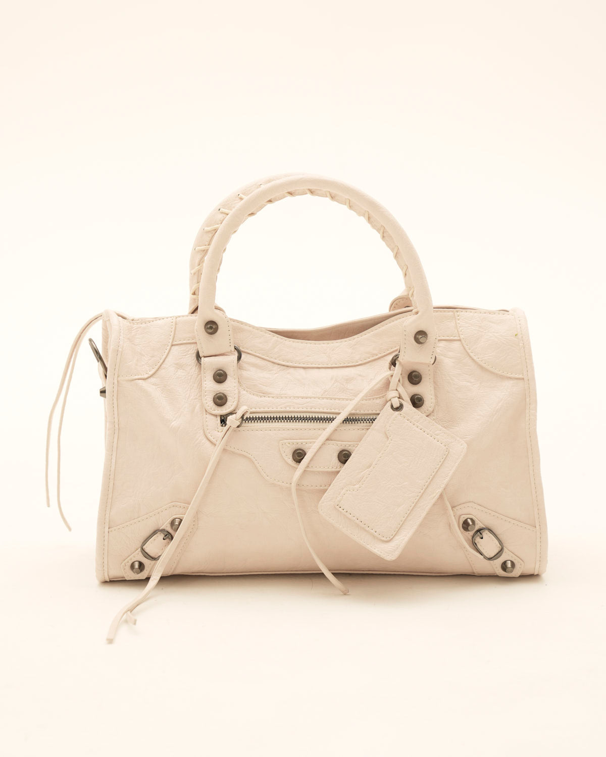 Bolso Mediano de Cuero Tipo Carryall