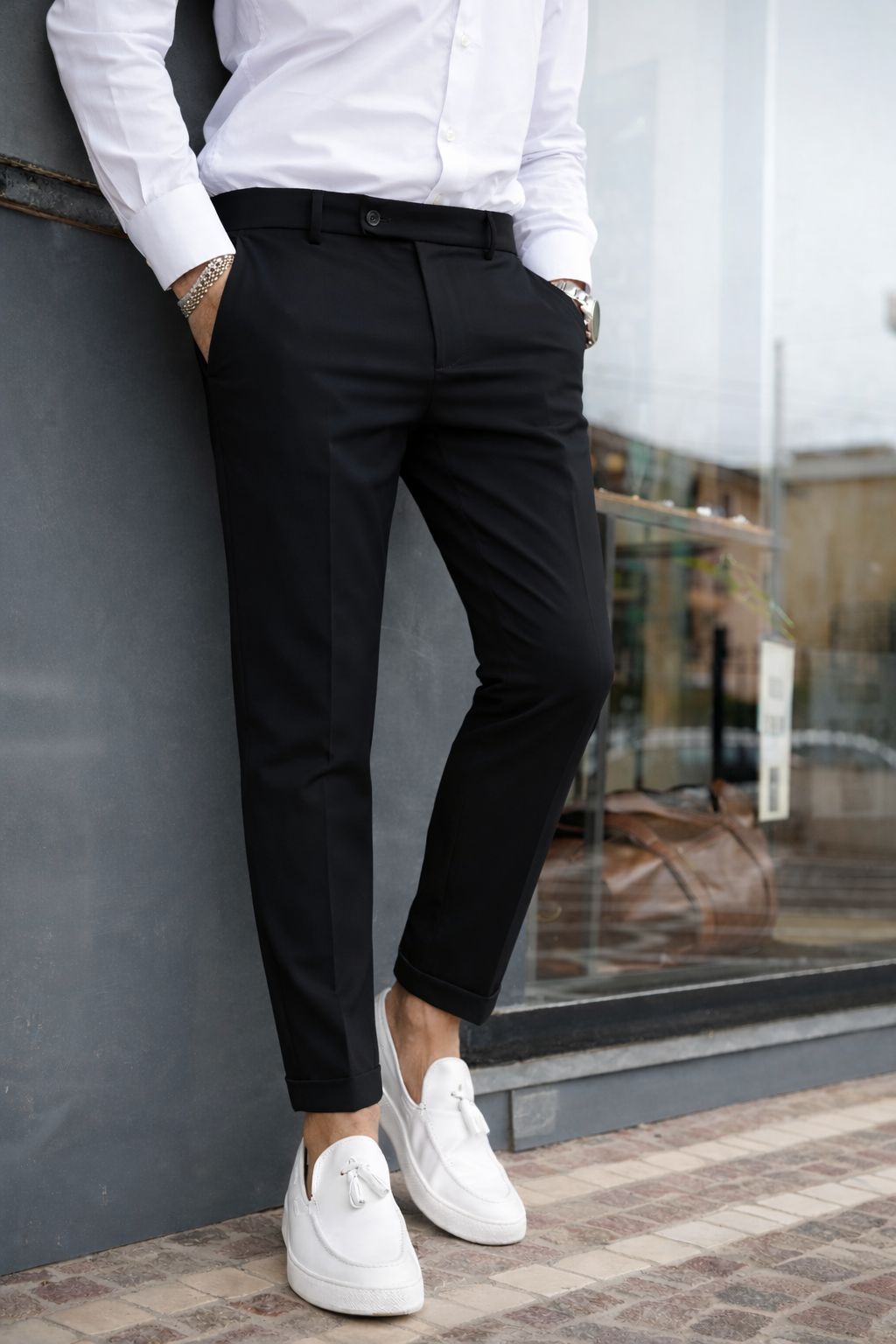 Pantalón Capri con Pinzas