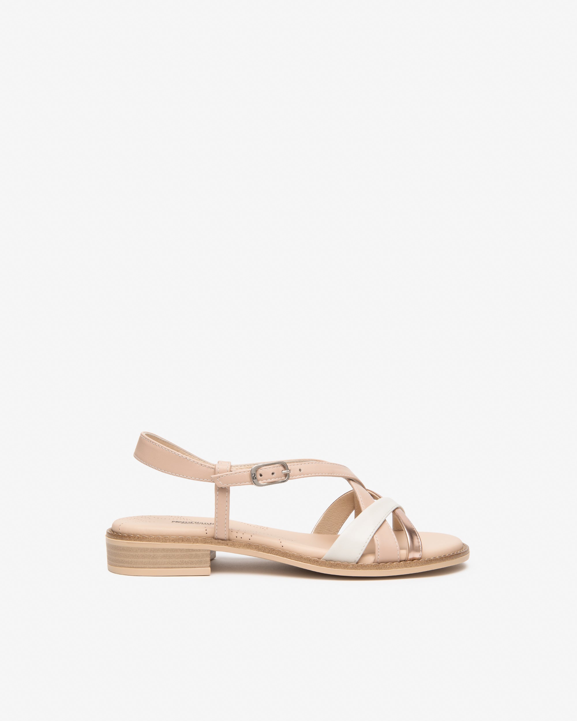 Sandalias de Piel y Tejido Técnico Made in Italy — Ref. 713