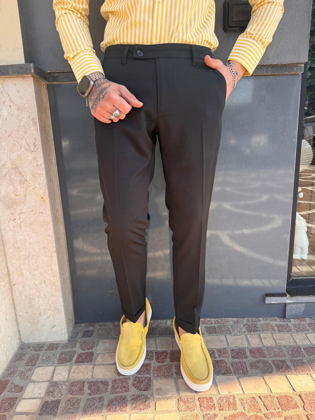 Pantalón Capri con Pinzas