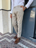 Pantalón Chino de Algodón Cálido Slim Fit