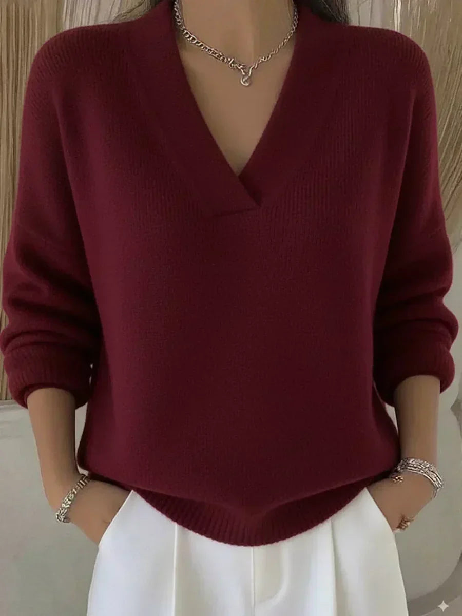 Jersey Holgado de Cuello en V