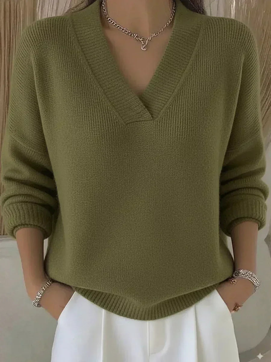 Jersey Holgado de Cuello en V