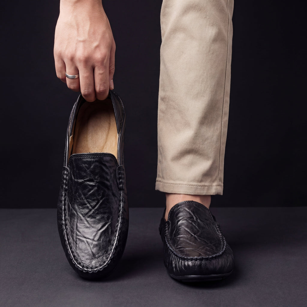 Mocasines Clásicos de Piel Auténtica
