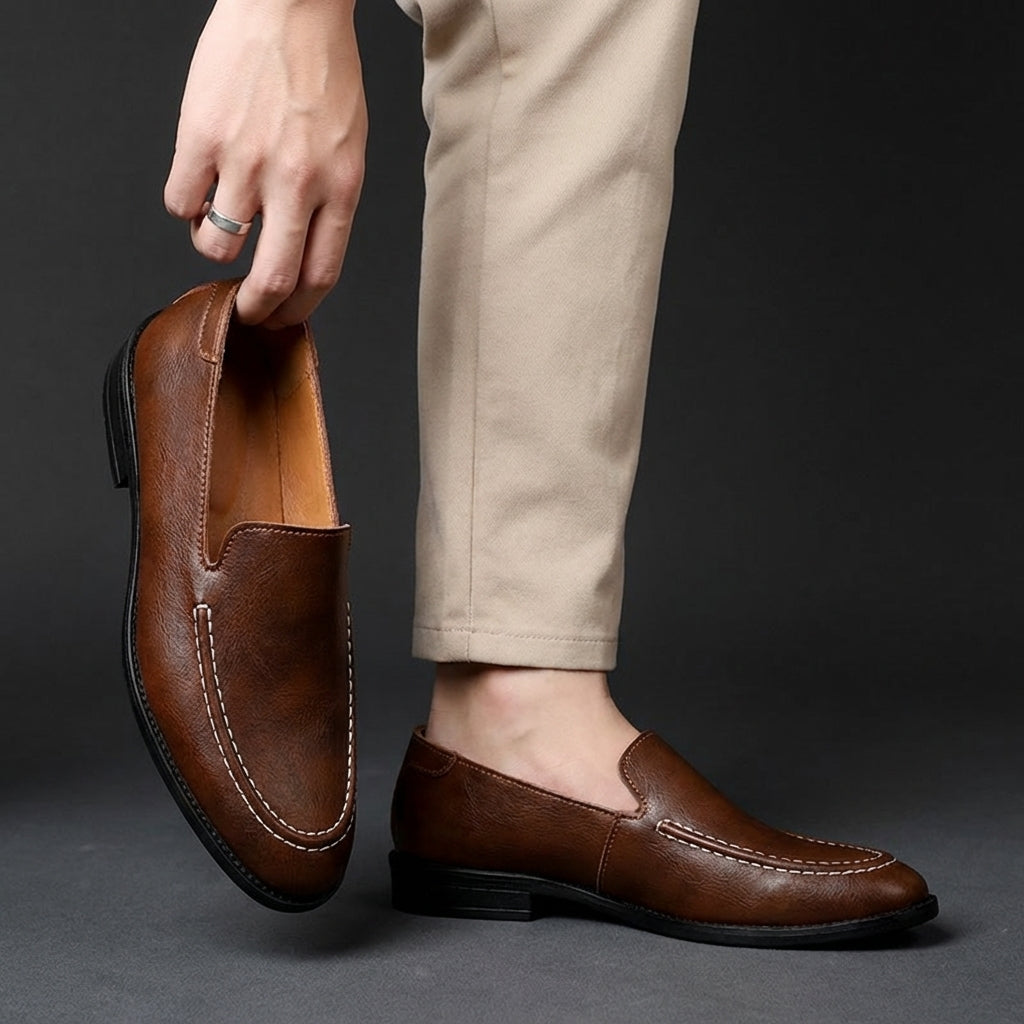 Mocasines sin Cordones de Piel