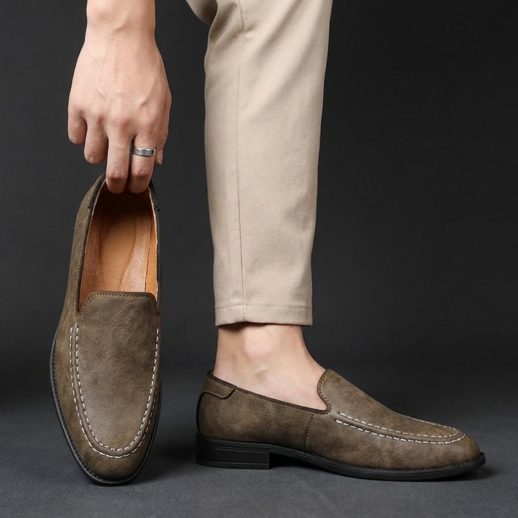 Mocasines sin Cordones de Piel
