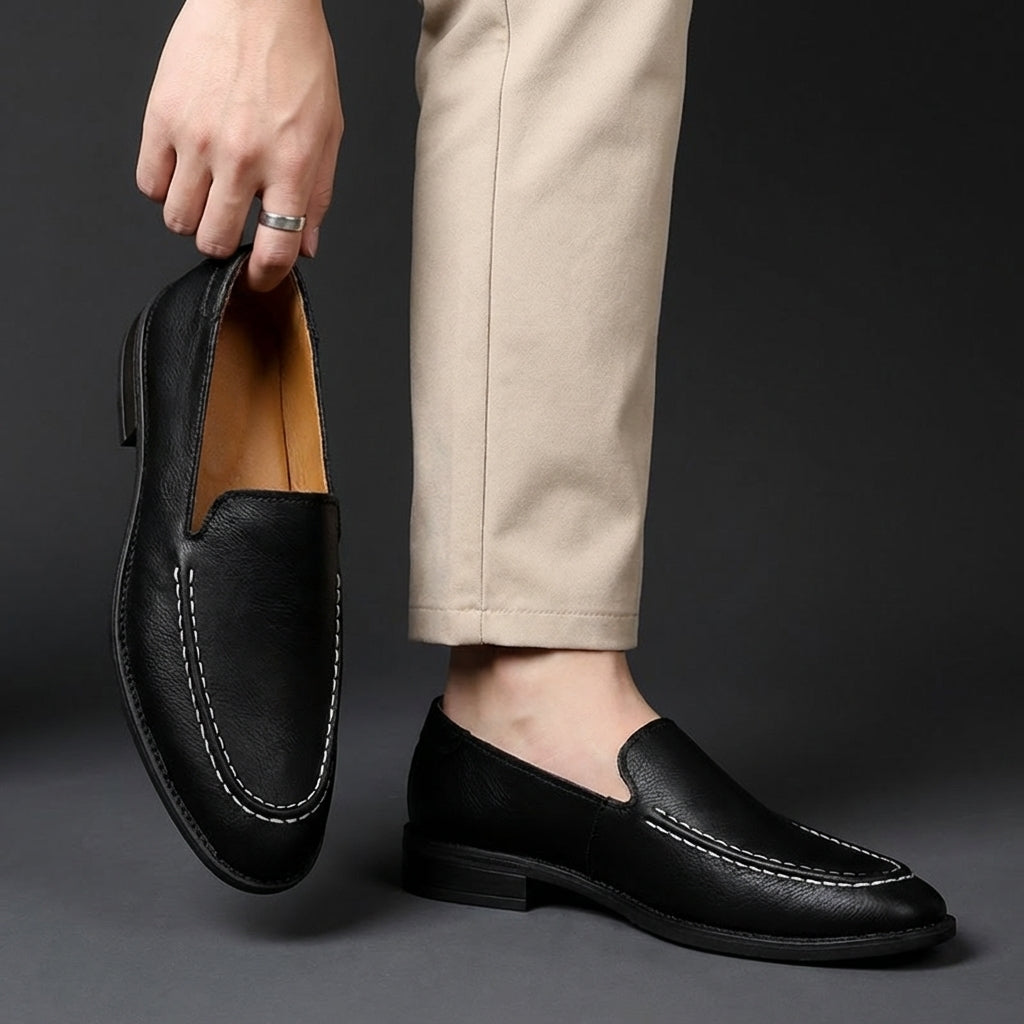 Mocasines sin Cordones de Piel