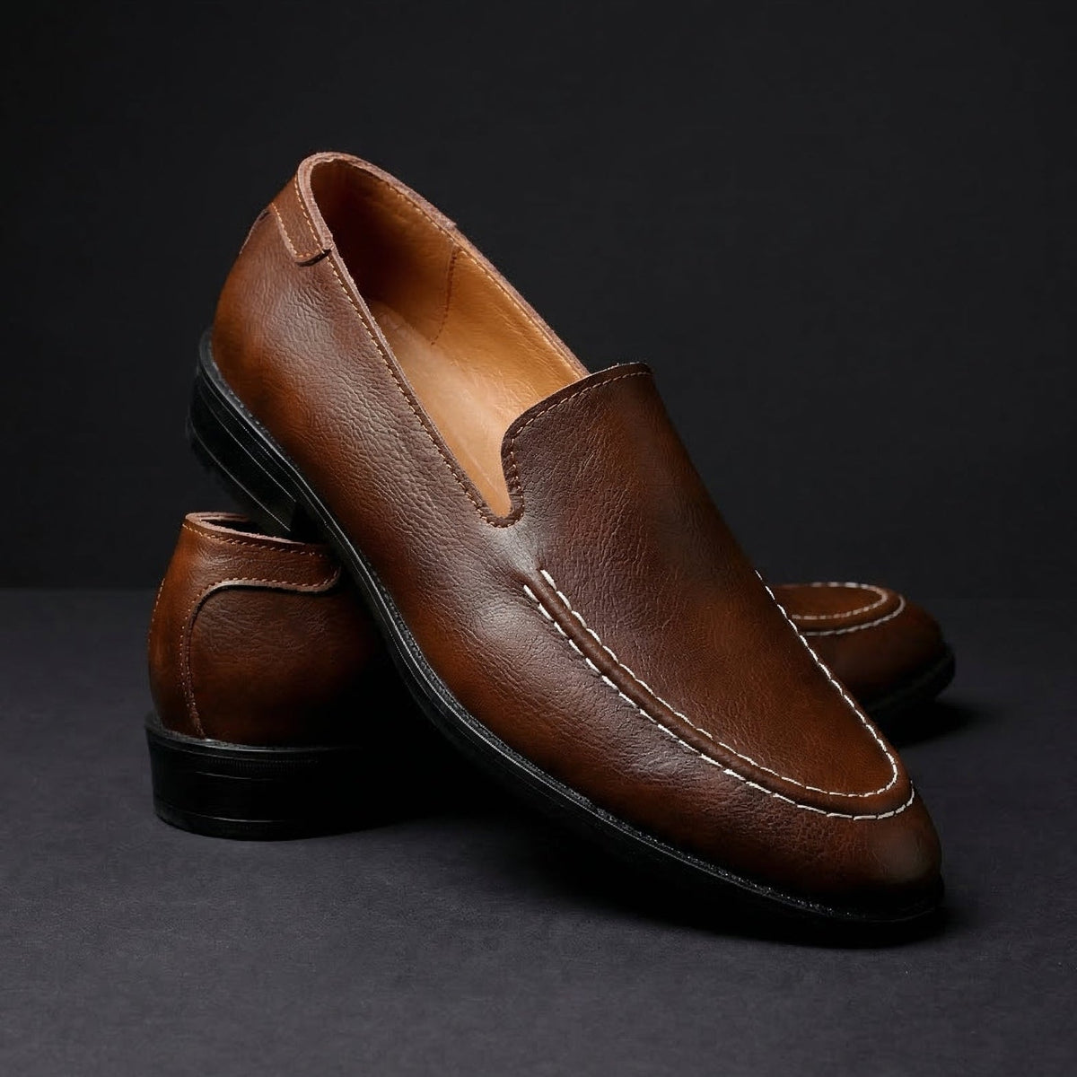 Mocasines sin Cordones de Piel