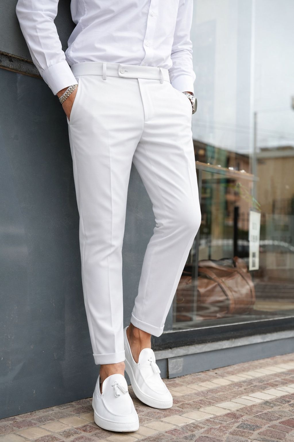 Pantalón Capri con Pinzas