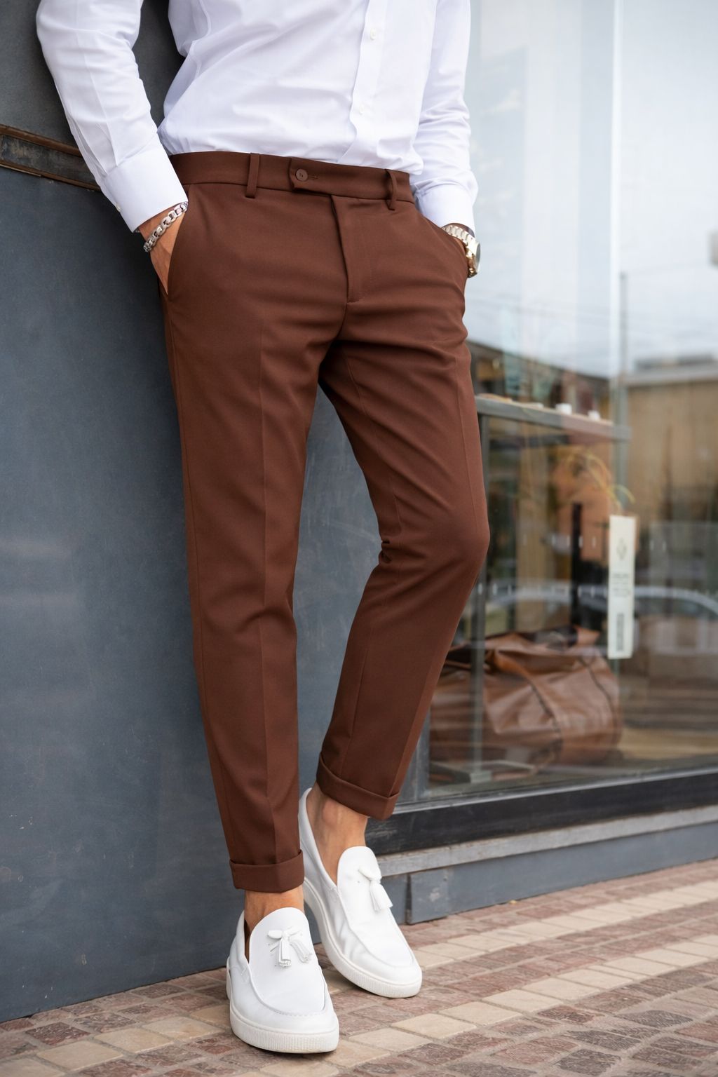 Pantalón Capri con Pinzas