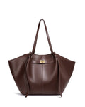 Bolso Shopper de Líneas Curvas en Cuero Vegano