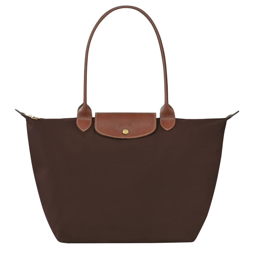 Bolso Tote Grande Clásico · Marrón Oscuro