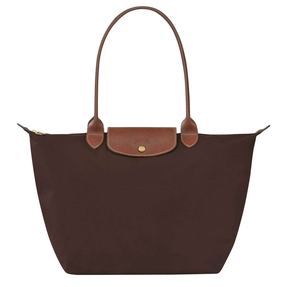 Bolso Tote Grande Clásico · Marrón Oscuro