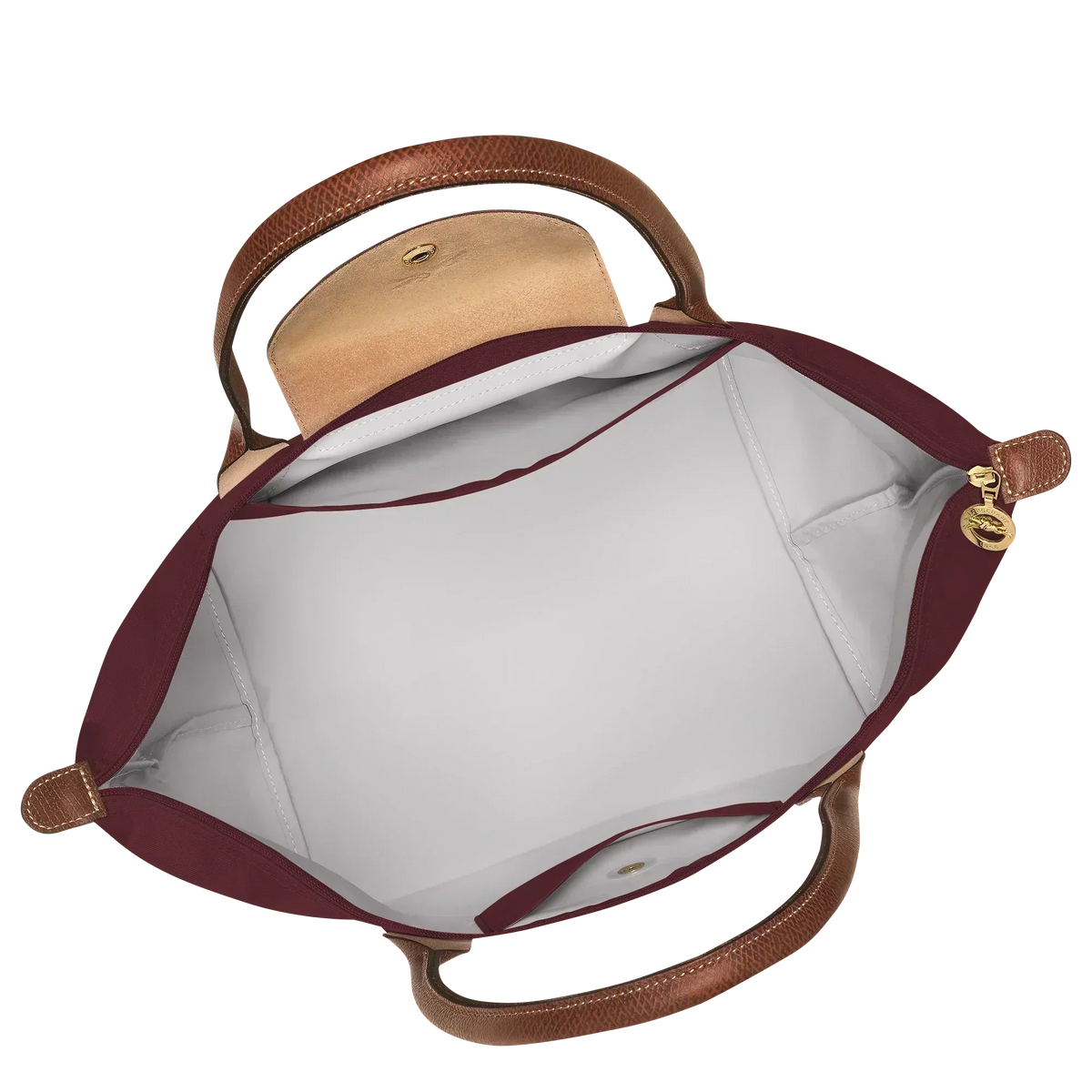 Bolso Tote Grande Clásico · Burdeos