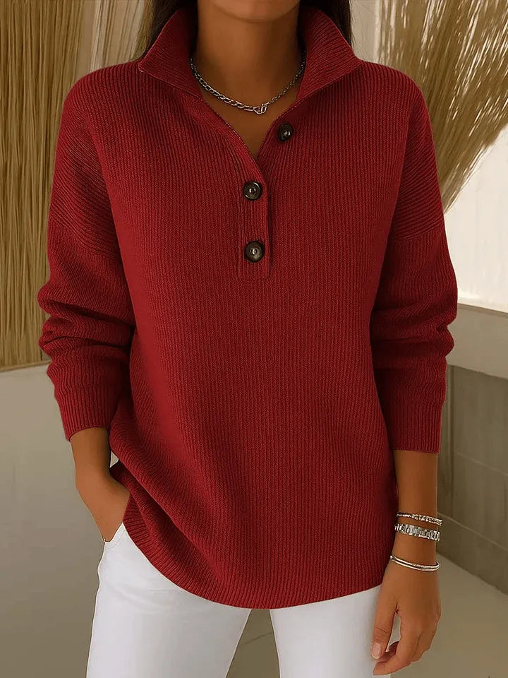 Jersey Polo de Punto con Cuello en V