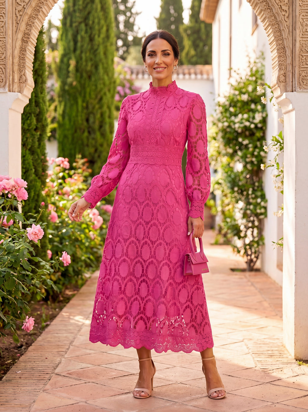 Vestido Elegante Romántico en Seda para Ocasiones Formales
