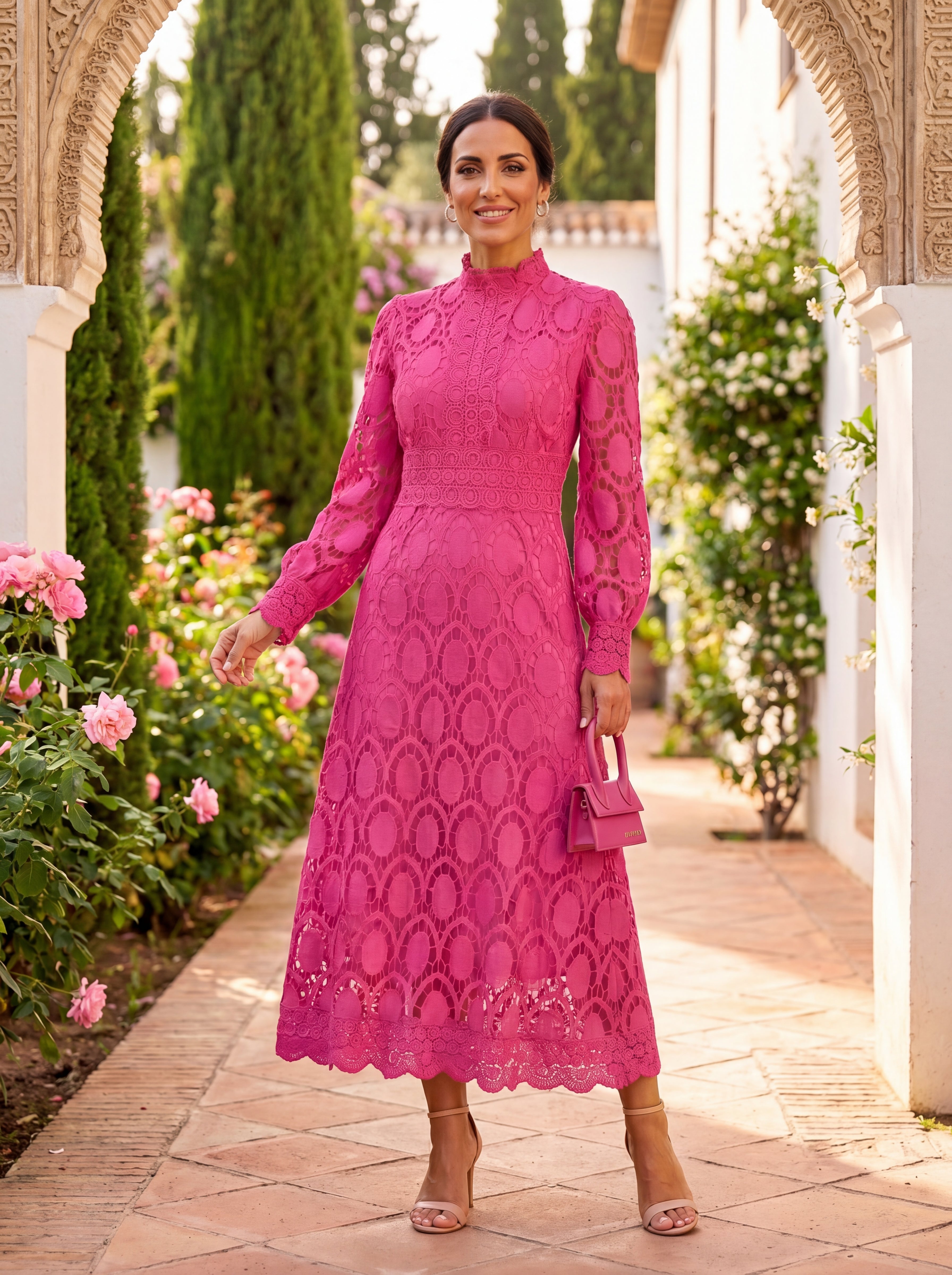 Vestido Elegante Romántico en Seda para Ocasiones Formales