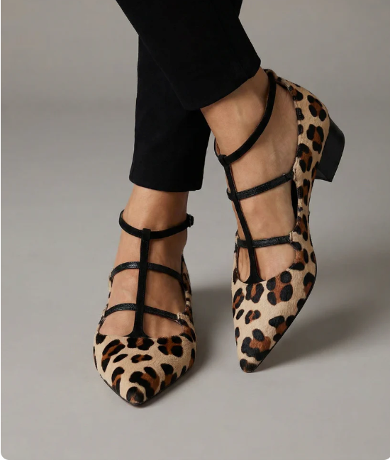 Tacones con Estampado Animal