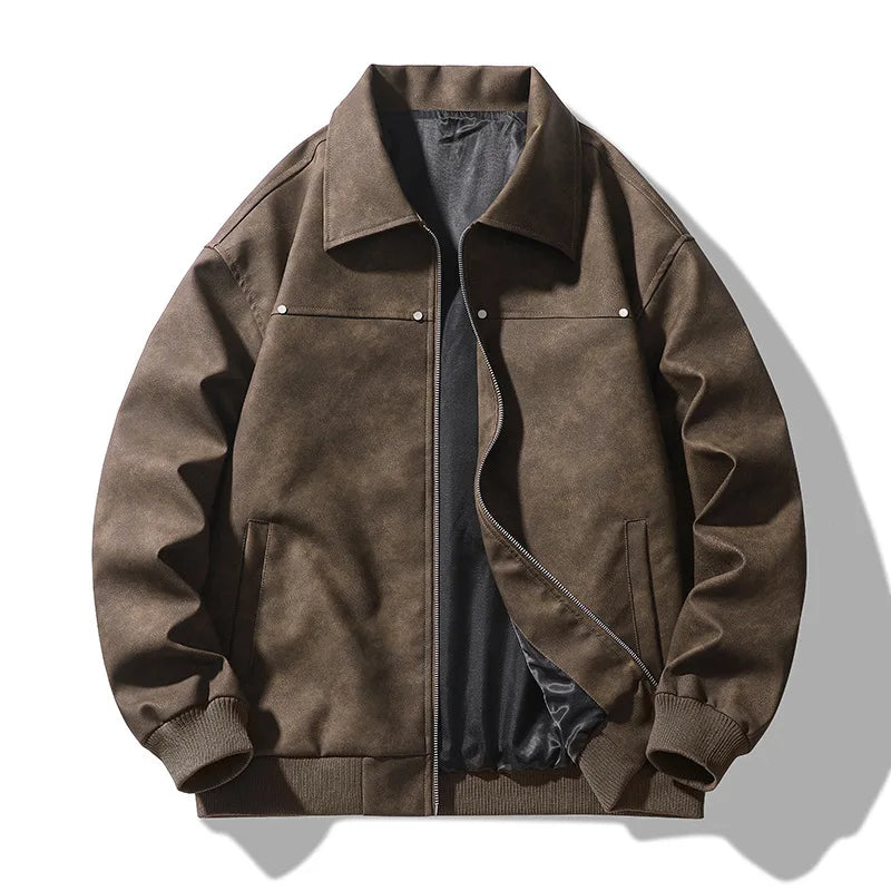 Cazadora Bomber de Piel Sintética