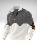 Jersey con Cremallera y Cuello Forrado