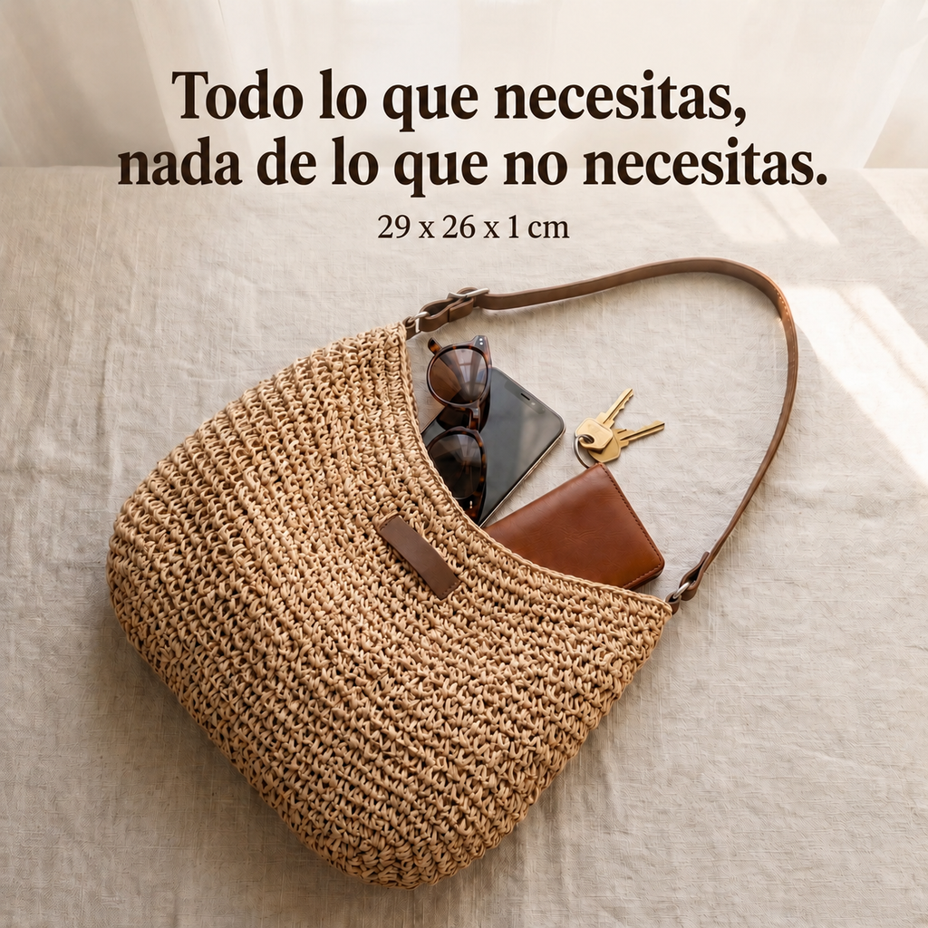 Bolso Trenzado Elegante de Asa Ajustable