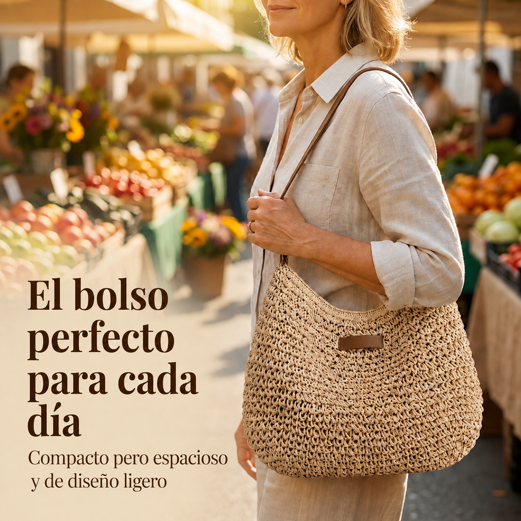 Bolso Trenzado Elegante de Asa Ajustable