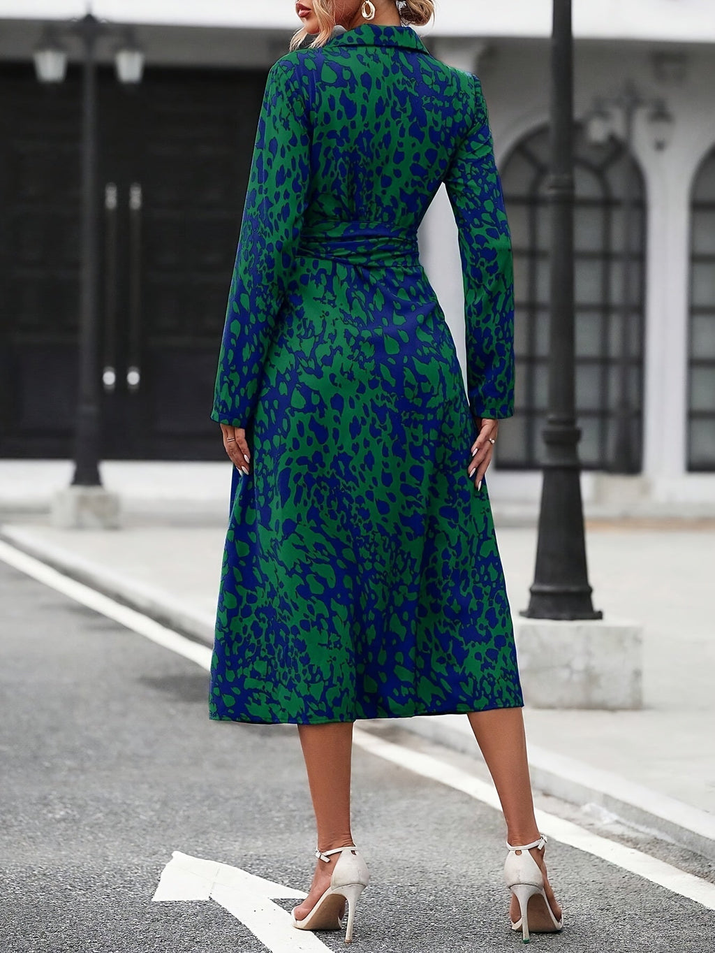 Vestido Camisero Geométrico
