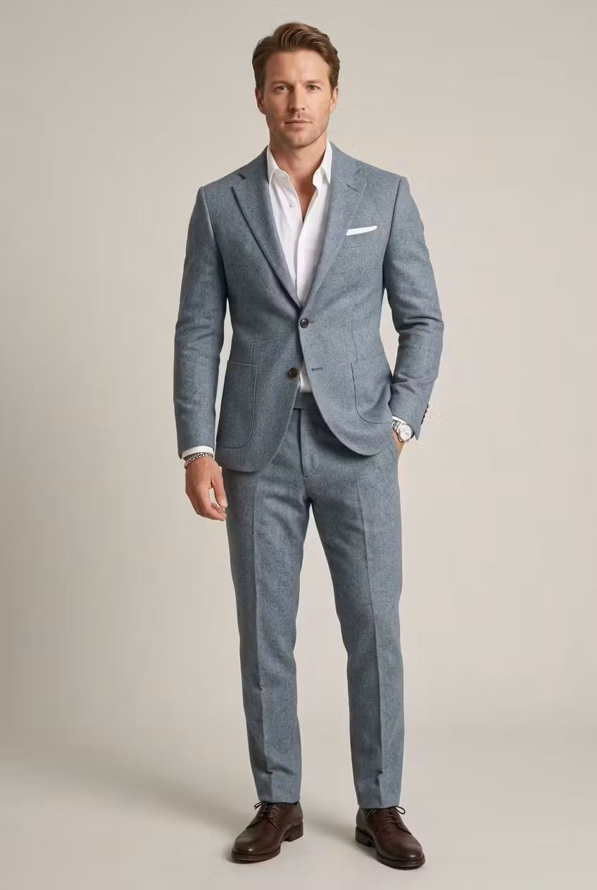 Traje Formal de Dos Piezas de Corte Ajustado