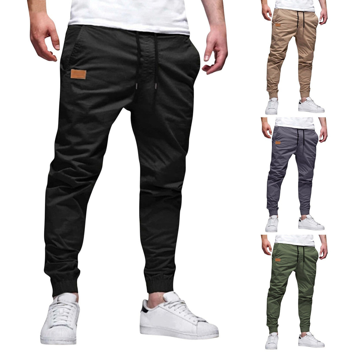 Pantalones Casuales de Corte Recto para Hombre
