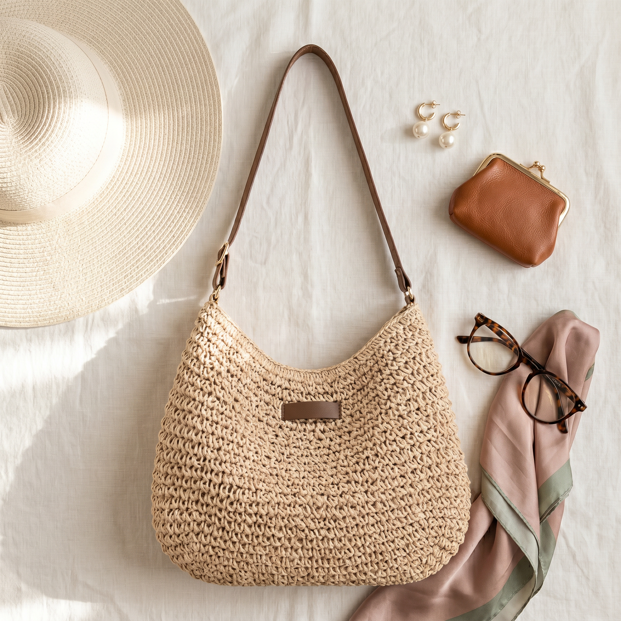 Bolso Trenzado Elegante de Asa Ajustable