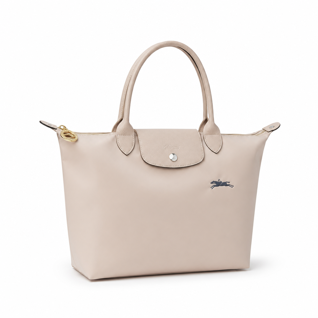 Bolso Tote Grande Clásico · Beige Claro