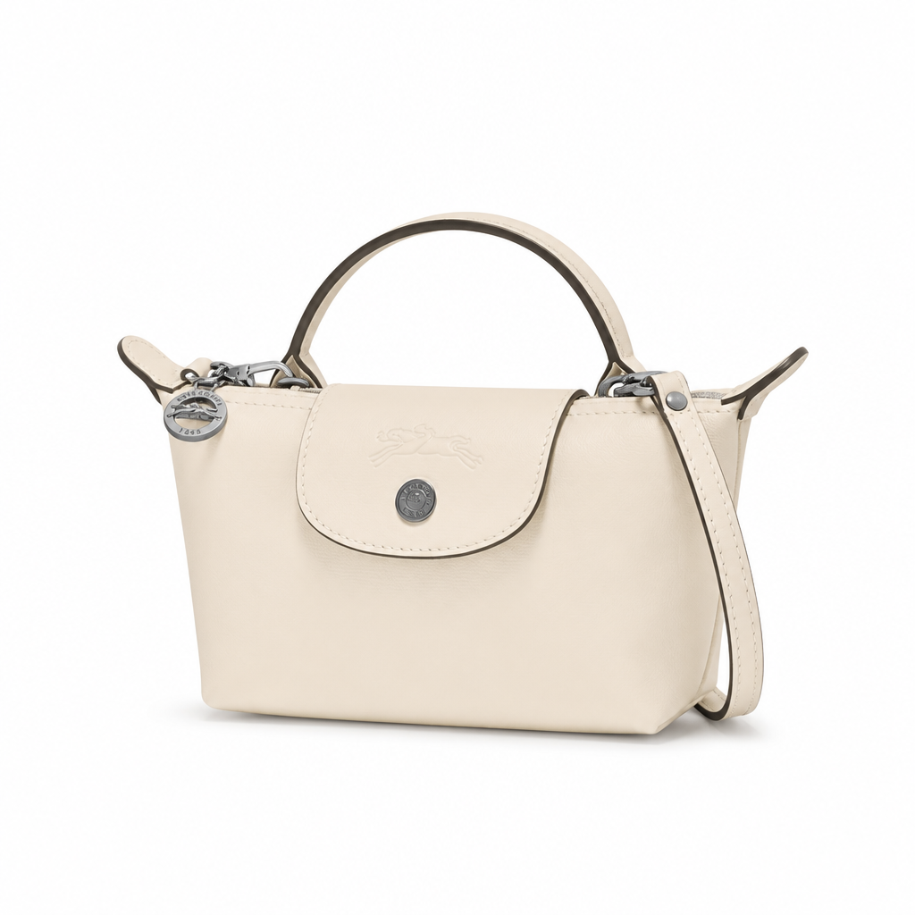 Mini Bolso de Piel Elegante · Blanco