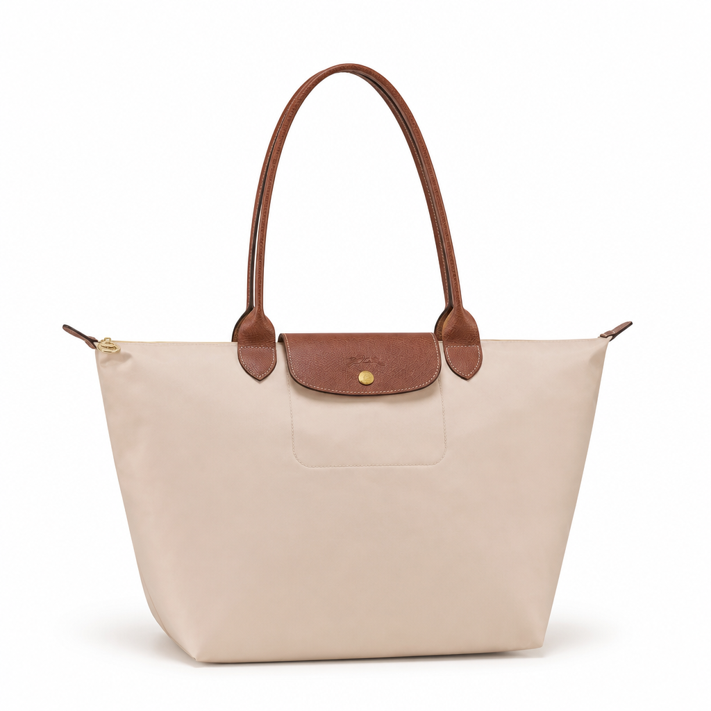 Bolso Tote Grande Clásico · Beige