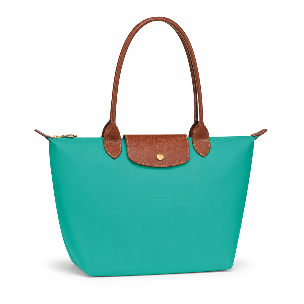 Bolso Tote Grande Clásico · Turquesa